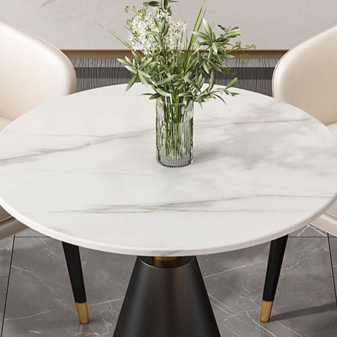 Glam Gesinterde Steen Eetset Rond 1/2/5-delige Eetset voor Thuisgebruik