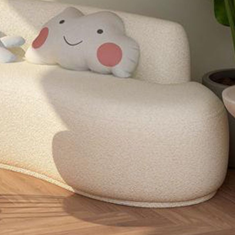 Modern Style Curved Sofa Minimalist Velvet Armless Sofa - 26.77" H Clearhalo 'furn' 'furn_sofas' 'Furniture' 'Living Room Furniture' 'Sofa' 'sofas' 1200x1200_a861338f-067b-4f16-a044-56bc86482fe8