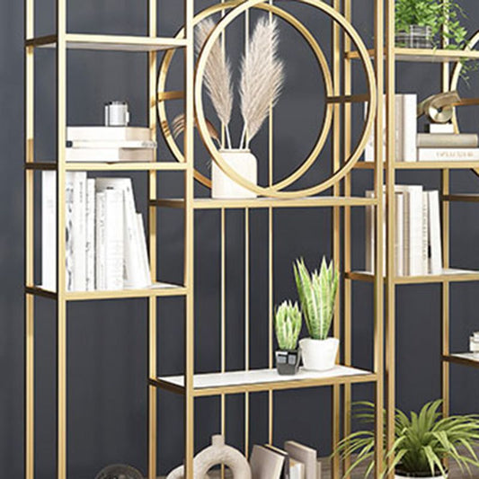 Metal Rectangle Storage Bookshelf Scandinavian Home Office Bookcase