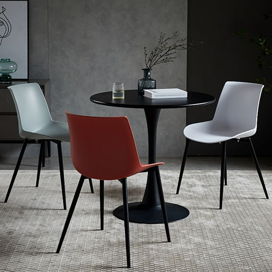 Contemporary Metal Dining Chair Solid Back Dining Chair for Home Use Clearhalo ' kitchen&dining_furn' 'Dining Chairs' 'Dining Tables & Seating' 'dining_chair' 'furn' 'furn_dining_chair' 'Furniture' 'furniture_dining_chair' 'Kitchen & Dining Furniture' 'kitchen' 1200x1200_a8633329-1565-4d19-921a-8746091c9a2d