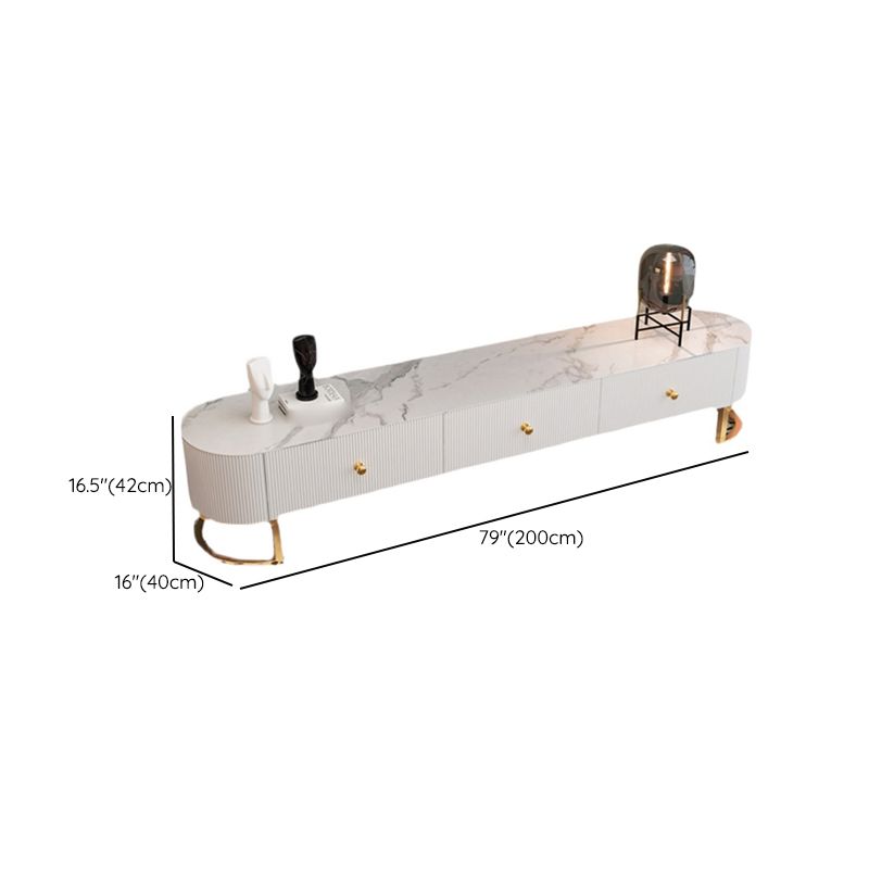 Mobile TV per la casa in pietra sinterizzata, contenitore chiuso di lusso con cassetti