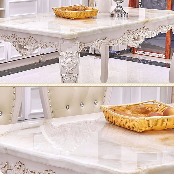 Victoria Rectangle Table Set 1/2/5/7 Pièces Pièces Ensemble de restauration pour la maison