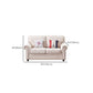 French Country White Cushions Rolled Arm Living Room Seating