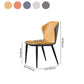 Industrial Metal Dining Room Chairs Armless Wingback Side Chair for Home Use (Set of 2) Clearhalo ' kitchen&dining_furn' 'Dining Chairs' 'Dining Tables & Seating' 'dining_chair' 'furn' 'furn_dining_chair' 'Furniture' 'furniture_dining_chair' 'Kitchen & Dining Furniture' 'kitchen' 1200x1200_a867d305-fd12-46e3-bcb6-387b19f183d9