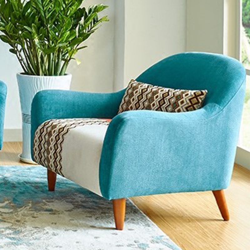 33.86" D x 31.89" H Curved Fabric 3-Seater Sofa Bohemia Style Sofa Clearhalo 'furn' 'furn_sofas' 'Furniture' 'furniture_sofas' 'kitchen' 'kitchen_sofas' 'Living Room Furniture' 'Sofa' 'sofas' 1200x1200_a86af531-b82c-4a86-9117-43816febc6a1