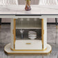 Extendable Sintered Stone Dining Table for Restaurant Luxury Storage Table with Pedestal Clearhalo ' dining_table' 'Dining Tables & Seating' 'Dining Tables' 'furn' 'furn_dining_table' 'Furniture' 'furniture_dining_table' 'Kitchen & Dining Furniture' 'kitchen&dining_furn' 'kitchen' 'kitchen_dining_table' 1200x1200_a86af8a8-a98c-4e7e-b8de-41eb08734dd1