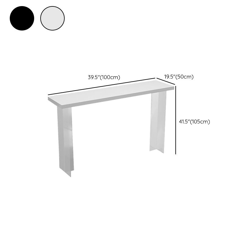 Contemporary Style 1/3/4 Pieces Stone Rectangular Bar Table Set for Indoor