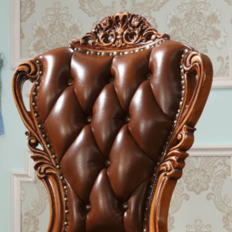 Massivholz Esszimmerstühle Glamstil armlose Esstühle für Esszimmer