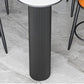 Nordic Style Stone Top Bar Table 42-inch Height Metal Pedestal Bistro Table Clearhalo 'Bar Furniture' 'Bar Tables' 'bar_tables' 'furn' 'furn_bar_tables' 'Furniture' 'Kitchen & Dining Furniture' 1200x1200_a86dc404-9296-47eb-9cdb-4a43aff77637