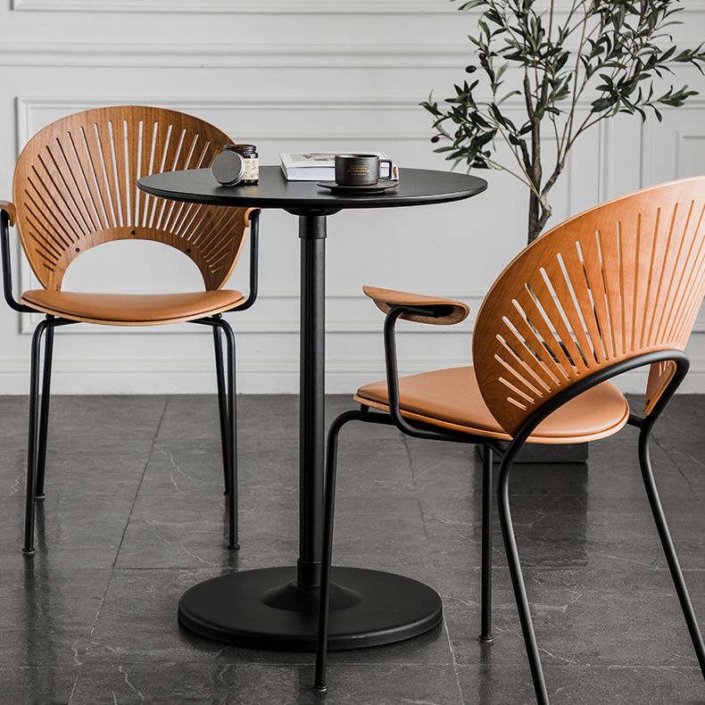 Tavolo da goccia di piedistallo contemporaneo tavolo laterale rotondo per soggiorno