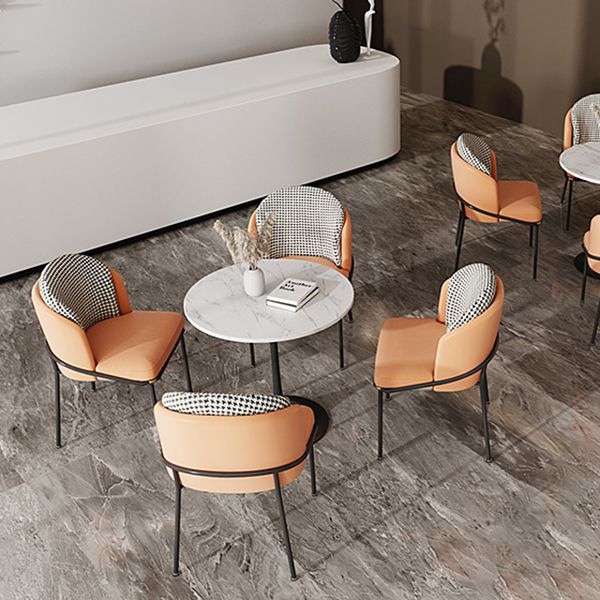 Round Shape Minimalist Dining Table White Fixed Table of Sintered Stone Clearhalo ' dining_table' 'Dining Tables & Seating' 'Dining Tables' 'furn' 'furn_dining_table' 'Furniture' 'furniture_dining_table' 'Kitchen & Dining Furniture' 'kitchen&dining_furn' 'kitchen' 'kitchen_dining_table' 1200x1200_a86e5b8a-7637-4f1a-8c37-7ff81644295e