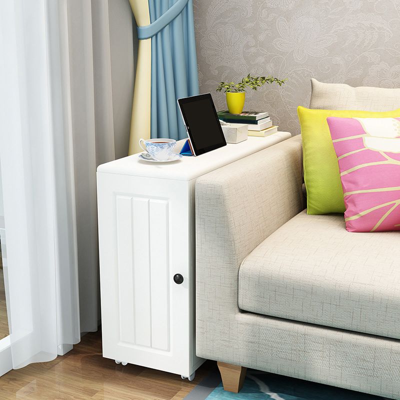 23,62 "Table de bout de style contemporain de style contemporain table d'accent latéral canapé en bois