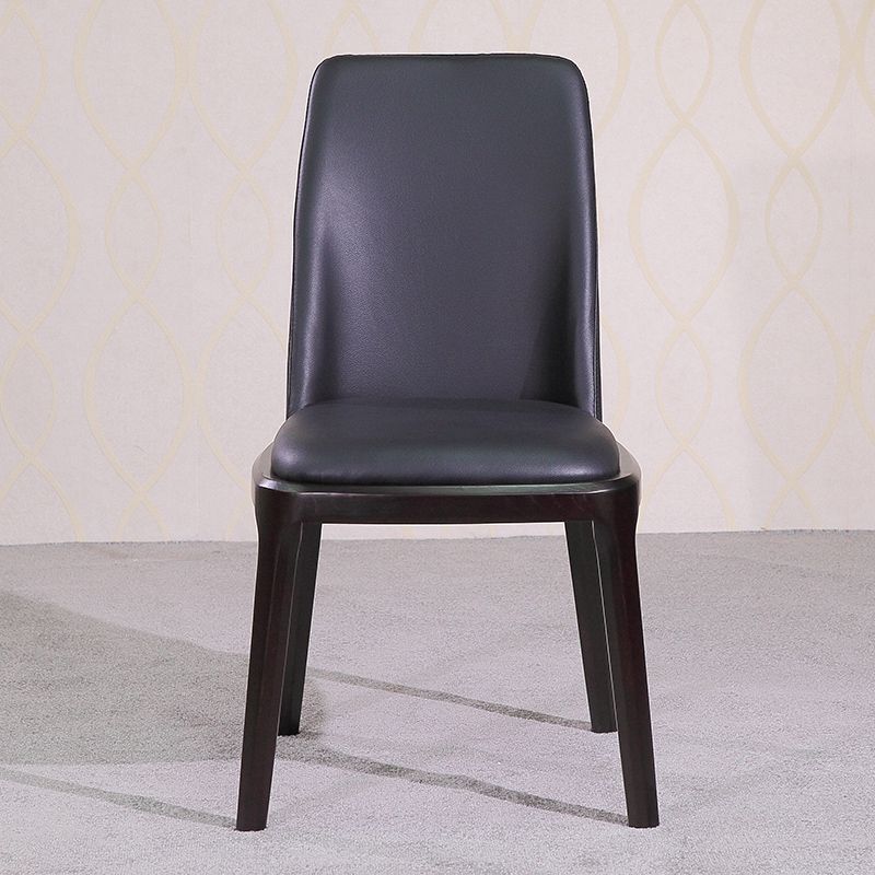 Minimalist Solid Wood Kitchen Dining Side Chair Solid Back Dining Side Chair Clearhalo ' kitchen&dining_furn' 'Dining Chairs' 'Dining Tables & Seating' 'dining_chair' 'furn' 'furn_dining_chair' 'Furniture' 'furniture_dining_chair' 'Kitchen & Dining Furniture' 'kitchen' 1200x1200_a8707373-083f-48fb-af81-824e363e420c