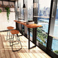 Rectangle Bar Dining Table Contemporary Bar Table with Sled Base Clearhalo 'Bar Furniture' 'Bar Tables' 'bar_tables' 'furn' 'furn_bar_tables' 'Furniture' 'furniture_bar_tables' 'Kitchen & Dining Furniture' 1200x1200_a8711b22-773a-4f09-b6a5-d42924fd98b7