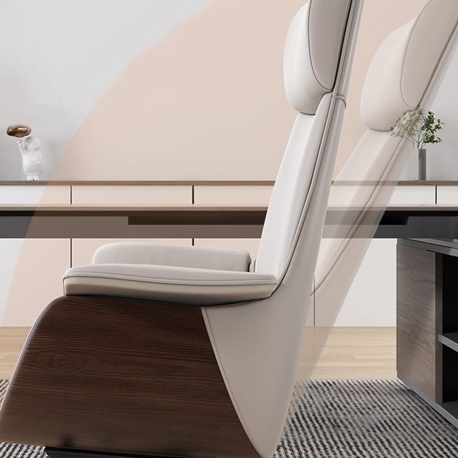 Modern & Contemporary Upholstered Chair Leather Task High Back Chair Clearhalo 'furn' 'furn_office_chair' 'Furniture' 'Office Chairs' 'Office Furniture' 'office_chair' 1200x1200_a8722e81-39f5-4535-90a2-3744f361c10c