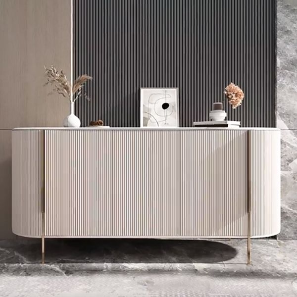 Stone Buffet Table Glam Style Buffet Sideboard Cabinet with Drawers and Cabinets Clearhalo 'buffet_sideboard' 'Buffets & Sideboards' 'furn' 'furn_buffet_sideboard' 'Furniture' 'Kitchen & Dining Furniture' 1200x1200_a8731e74-c50a-4ba9-9792-93663c4ad0c5