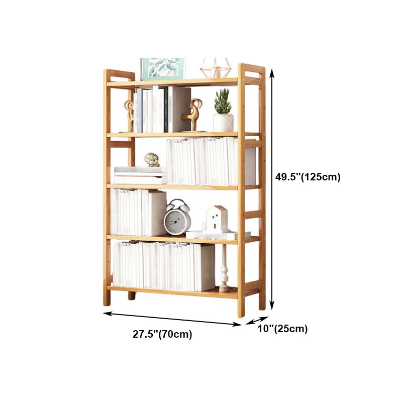 Etagere Bücherregal Bamboo Open Back Regal Bücherregal für den Studienraum