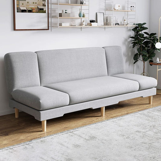 Stoff moderne enge Rückensofa 31.49 "hohes armloses Sofa für Wohnzimmer