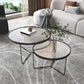 Contemporary Round Glass Top Metal Cross Legs Nesting Coffee Table Clearhalo 'Coffee & Accent Tables' 'Coffee Tables' 'coffee_tables' 'furn' 'furn_coffee_tables' 'Furniture' 'Living Room Furniture' 1200x1200_a8741349-f3f7-4b0f-9901-42d35303115a