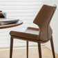 Modern Simple Side Chair Faux Leather Armless Dining Chair for Home Use