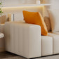 Contemporary White Sectional Sofa with Square Arms and Channel Back Clearhalo 'furn' 'furn_sectionals' 'Furniture' 'Living Room Furniture' 'Sectionals' 1200x1200_a875f206-1634-482a-bdf2-5b4aacde1a1e