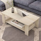 Contemporary Wooden with Storage Shelf Rectangular Single Coffee Table Clearhalo 'Coffee & Accent Tables' 'Coffee Tables' 'coffee_tables' 'furn' 'furn_coffee_tables' 'Furniture' 'Living Room Furniture' 1200x1200_a876c878-6d0a-46b3-8013-1e1ba759c373
