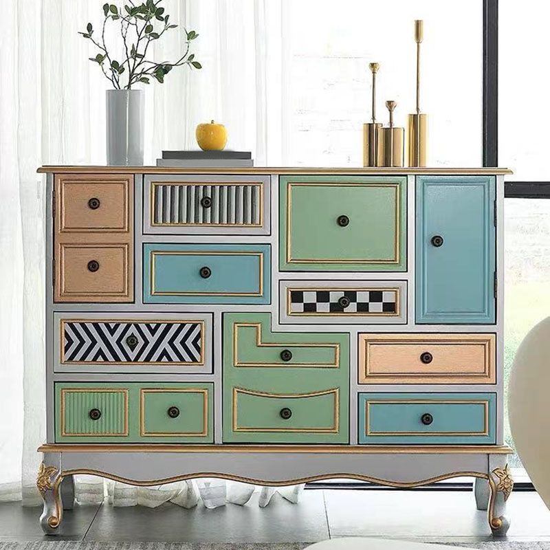 Kust opbergkist vervaardigd houten dressoir voor slaapkamer, 39,78 "x 15,6" x 35.88 "