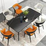 Chaise latéral sans bras moderne du milieu du siècle