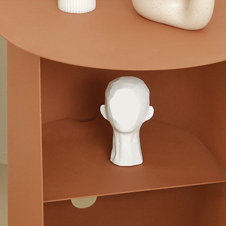 Nightstand en métal bas de table de table à accent inférieur pour chambre à coucher