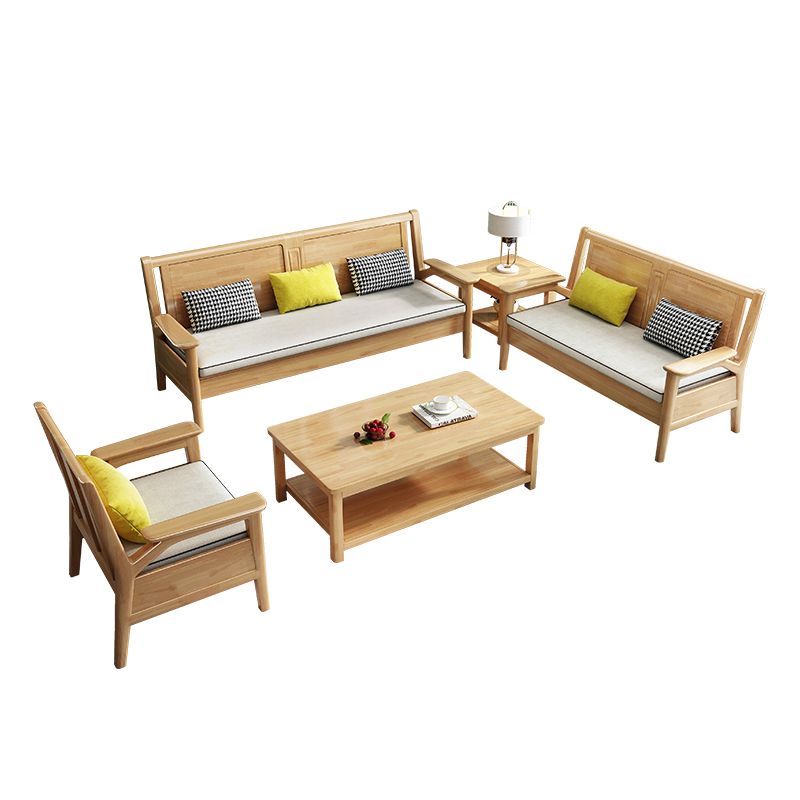 Solid Wood Sectional Sofas Solid Wood Natural Color Sectional Couch Clearhalo 'furn' 'furn_sectionals' 'Furniture' 'Living Room Furniture' 'Sectionals' 1200x1200_a87a35e1-4c47-4ba6-be26-b9c08a993963