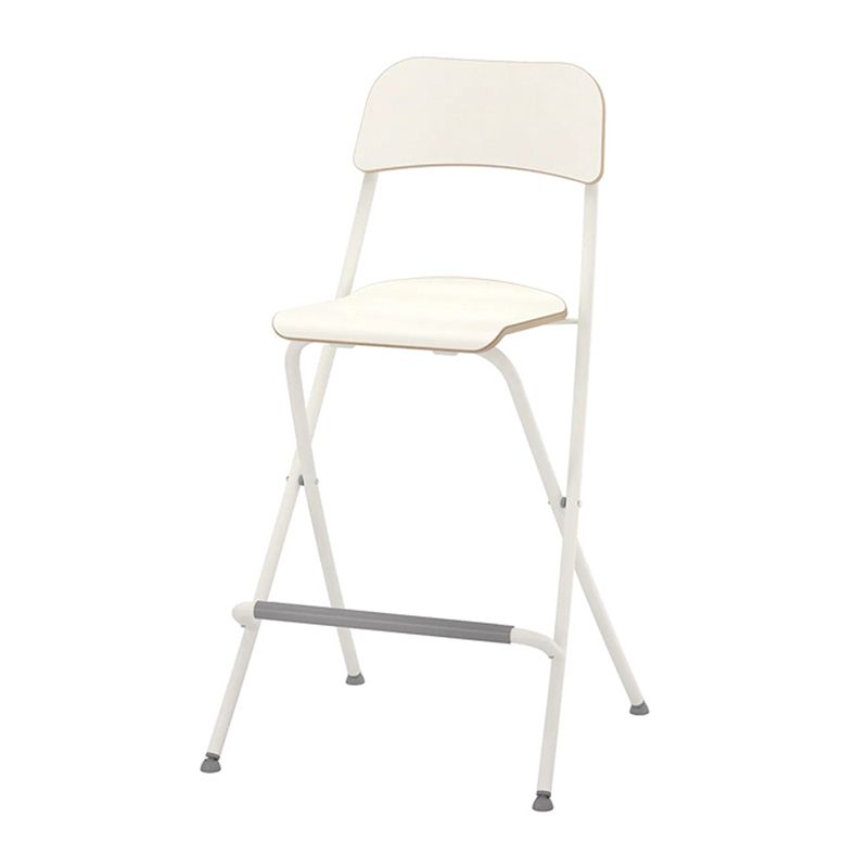 Scandinavian Folding Iron Counter Stools Low Back Bar Stools with Footrest Clearhalo 'Bar Furniture' 'Bar Stools' 'bar_stools' 'furn' 'furn_bar_stools' 'Furniture' 'Kitchen & Dining Furniture' 1200x1200_a87b1258-b7fd-4883-8818-262206f1da61