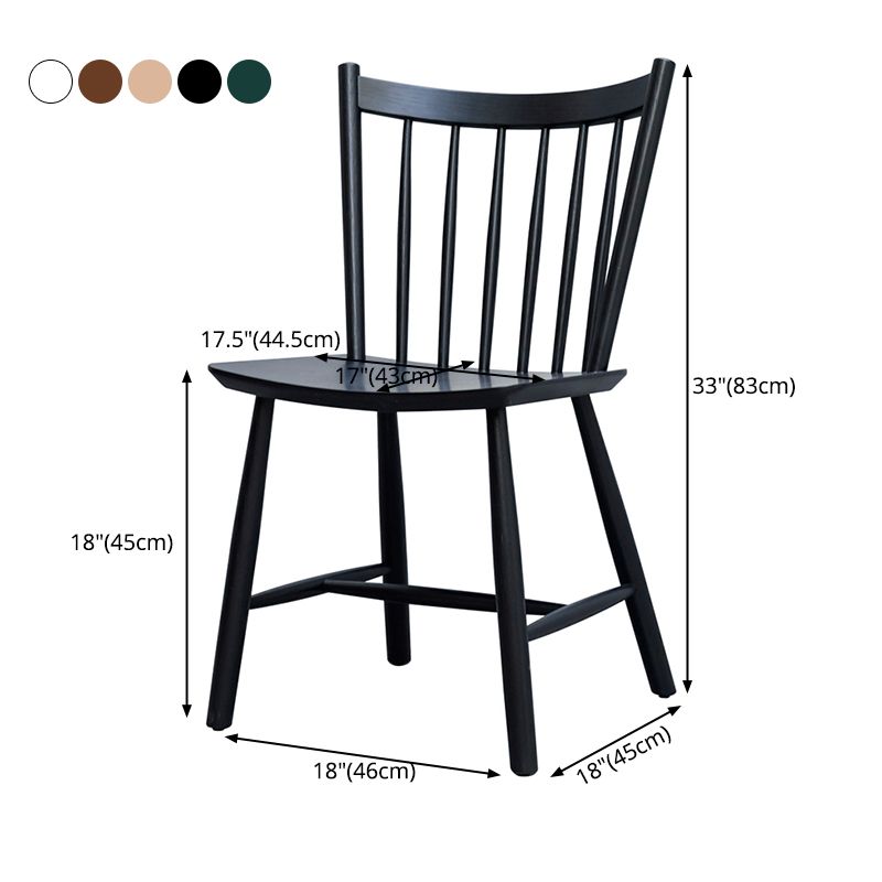 Minimalist Style Wood Dining Side Chair Windsor Back Side Single Chair for Home Use Clearhalo ' kitchen&dining_furn' 'Dining Chairs' 'Dining Tables & Seating' 'dining_chair' 'furn' 'furn_dining_chair' 'Furniture' 'furniture_dining_chair' 'Kitchen & Dining Furniture' 'kitchen' 1200x1200_a87e6570-ebaf-4db9-923c-8a86dbef66f7
