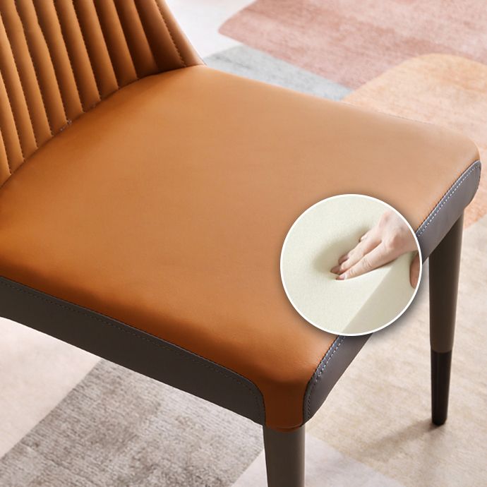 Scandinavian Style Oak Wood Chair Kitchen Dining Solid Back Side Chairs Clearhalo ' kitchen&dining_furn' 'Dining Chairs' 'Dining Tables & Seating' 'dining_chair' 'furn' 'furn_dining_chair' 'Furniture' 'furniture_dining_chair' 'Kitchen & Dining Furniture' 'kitchen' 1200x1200_a87e999a-369e-48ea-b7be-432a1bb1502c