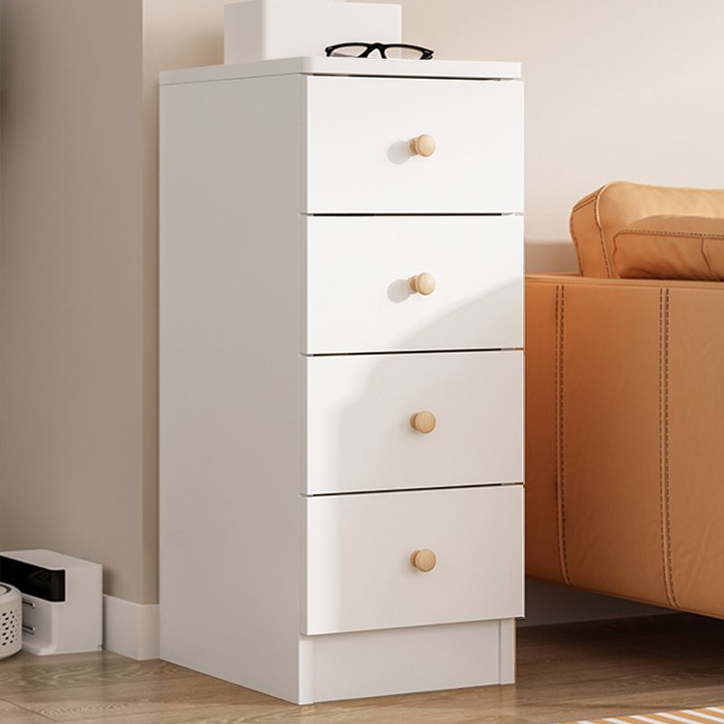 Contemporary Wooden Accent Cabinet Bar Pulls Handle Design Storage Cabinet