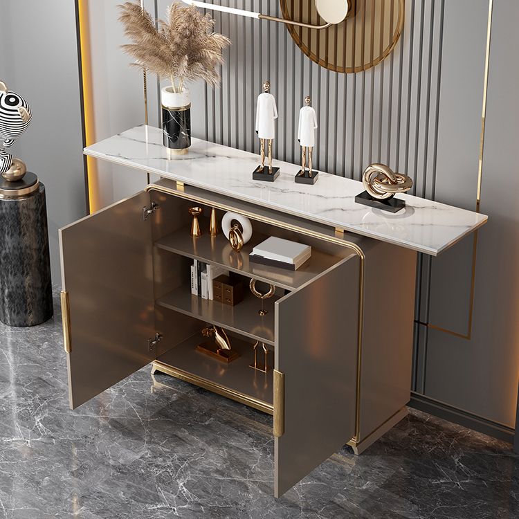 Tavolo console rettangolare glam tavolo da divano console in legno per sala