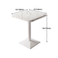 Industrial Wooden White Table for Restaurant Dining Table with Metal Base