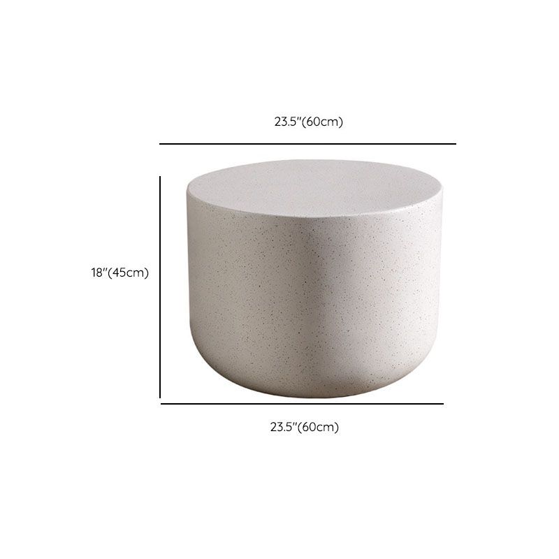 Round White Metal Coffee Table Pedestal 1 Single Cocktail Table Clearhalo 'Coffee & Accent Tables' 'Coffee Tables' 'coffee_tables' 'furn' 'furn_coffee_tables' 'Furniture' 'Living Room Furniture' 1200x1200_a883eee3-4fb3-4848-bf6a-8638f17859d2