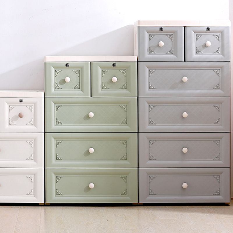 Non-Hanging Wardrobe Armoire Contemporary Plastic Storage Cabinet Clearhalo 'Armoires & Wardrobes' 'armoires_wardrobes' 'Bedroom Furniture' 'furn' 'furn_armoires_wardrobes' 'Furniture' 1200x1200_a8840e30-7a3b-4f48-870b-3f1d5cb20e51