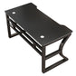 Industrial Wooden Computer Desk Sled Base 29.53" Tall Gaming Desk with Steel Legs Clearhalo 'furn' 'furn_office_desk' 'Furniture' 'Office Desks' 'Office Furniture' 'office_desk' 1200x1200_a88439c1-ed7b-4c4a-aa9a-5ec8a287b527