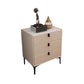 Comodino da letto in legno in legno notturno contemporaneo con 3 cassetti