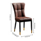 Modern Leather Armless Dining Chairs Upholstered Side Chairs with Metal Legs Clearhalo ' kitchen&dining_furn' 'Dining Chairs' 'Dining Tables & Seating' 'dining_chair' 'furn' 'furn_dining_chair' 'Furniture' 'furniture_dining_chair' 'Kitchen & Dining Furniture' 'kitchen' 1200x1200_a8865c4d-ac8d-4ac2-a924-2a2c0b1b7dcd