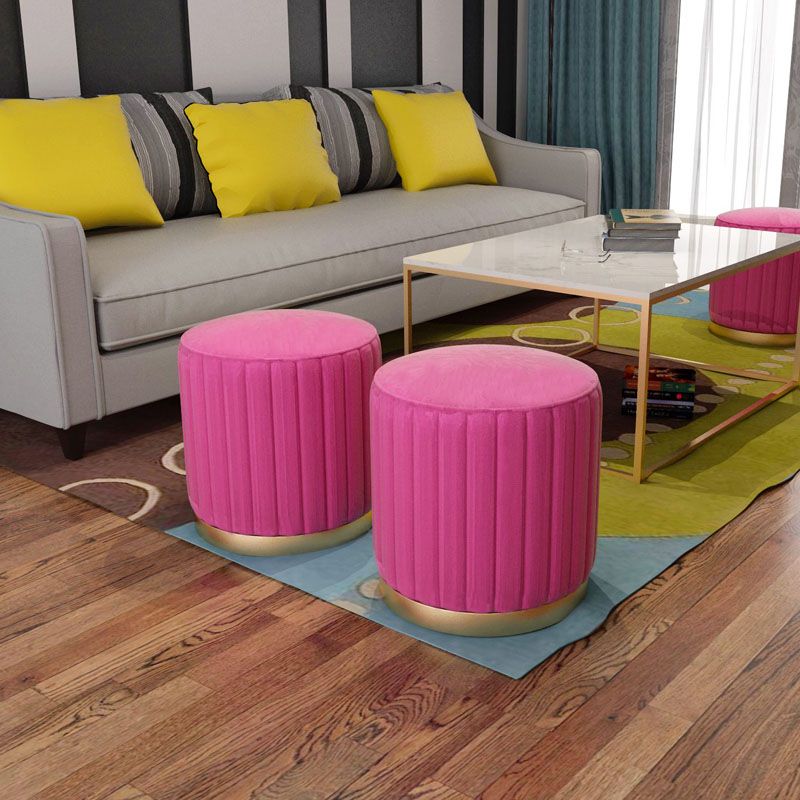 Gorgeous Round Pouf Solid Color Stain Resistant Pouf for Drawing Room Clearhalo 'furn' 'furn_ottomans_poufs' 'Furniture' 'Living Room Furniture' 'Ottomans & Poufs' 'ottomans_poufs' 1200x1200_a886c2ec-c7da-402a-9578-956ef3a6695b