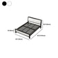Modern Iron Wire-Grid Bed Frame 36.6" H Black & White Panel Bed with Headboard Clearhalo 'Bedroom Furniture' 'Beds' 'furn' 'furn_beds' 'Furniture' 1200x1200_a88893dd-09b0-4b2a-b1b8-2e92807442bb