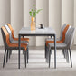 Modern 1/4/5/6/7 Pieces Dining Set Rectangle White Dining Table Set for Home Use Clearhalo 'Dining Room Sets' 'Dining Tables & Seating' 'dining_room_set' 'furn' 'furn_dining_room_set' 'Furniture' 'furniture_dining_room_set' 'Kitchen & Dining Furniture' 'kitchen&dining_furn' 'kitchen' 1200x1200_a8890d20-2c75-4e95-946a-12e1d00714c7
