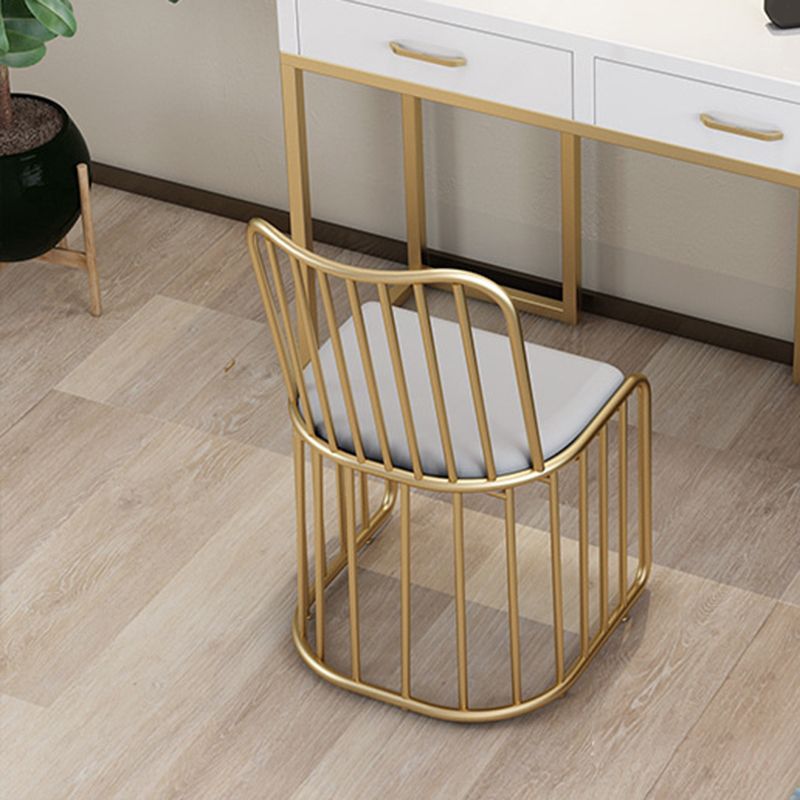 Contador de maquillaje blanco brillante 15.74 "Tablas de tocador de ancho con cajones de almacenamiento