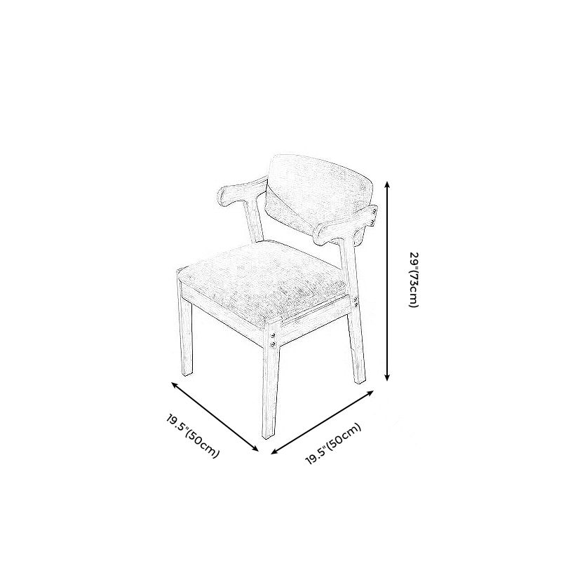 19.68" L x 19.68" W x 28.74" H Linen Arm Chair Accent Armchair for Living Room Clearhalo 'Accent Chairs' 'accent_chairs' 'Chairs & Seating' 'furn' 'furn_accent_chairs' 'Furniture' 'Living Room Furniture' 1200x1200_a88a5f98-af6e-4567-9bc0-09716ca7c766