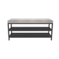 Glam Entryway Bench Cushioned Metal Seating Bench with Shoe Storage Clearhalo 'Benches' 'Chairs & Seating' 'furn' 'furn_benches' 'Furniture' 'Living Room Furniture' 1200x1200_a88aac99-1fca-4b93-9fb2-70ee1639c4b8