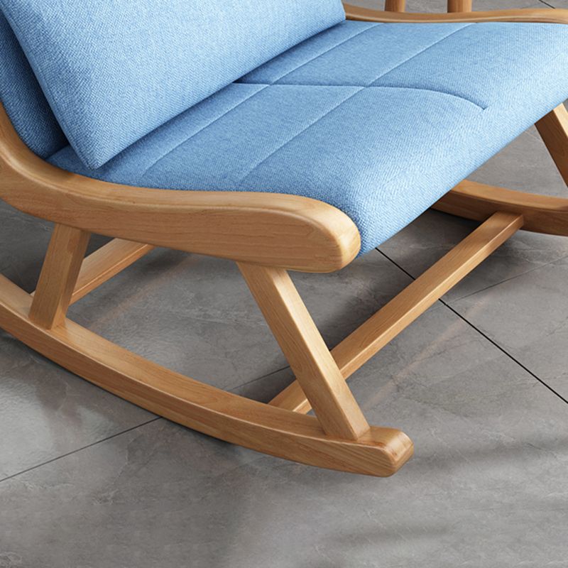 Silla mecedora de cojines removible moderna con almohada con almohada