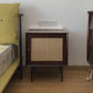 Modern bedkast vast hout accent tafel nachtkastje met benen