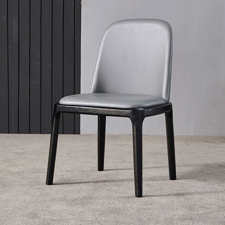 Indoor Industrial Side Chair Solid Back Wood Upholstered Dining Room Chair Clearhalo ' kitchen&dining_furn' 'Dining Chairs' 'Dining Tables & Seating' 'dining_chair' 'furn' 'furn_dining_chair' 'Furniture' 'furniture_dining_chair' 'Kitchen & Dining Furniture' 'kitchen' 1200x1200_a88c45a8-0db7-4c87-8318-8f48b4fe173a